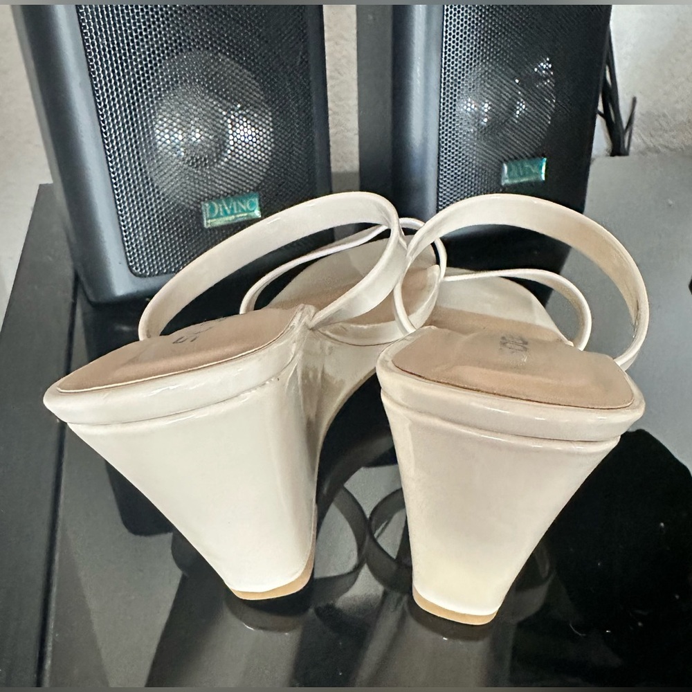 Soda Square Open Toe Double Heel - image 5